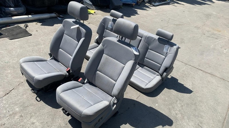 ⭕ 14-19 Chevrolet Silverado 1500 Set of 5 Front & Rear Cloth Seat AZ3 Heated OEM