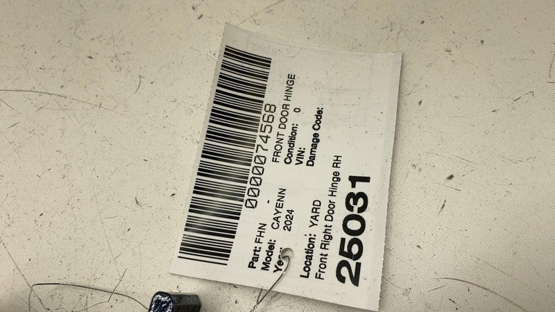 80A831404E ⭕ 2019-2024 Porsche Cayenne PAIR Front Right Door Hinge Upper & Lower 80A831404E