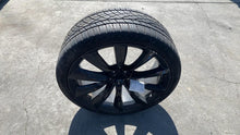 ⭕ 16-20 Tesla Model X Wheel Rim 22x9J + 33mm w/ Continental Tire 265/35ZR22 OEM