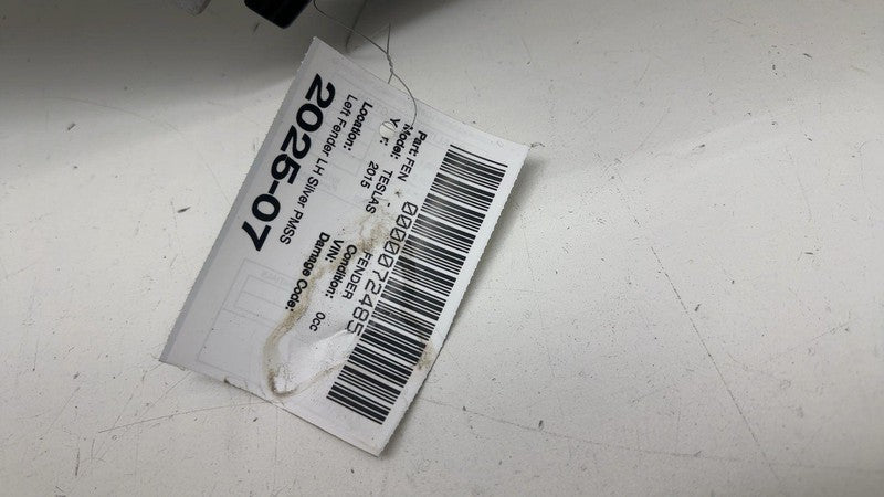 ⭕ 2012-2015 Tesla Model S MS Front Side Fender Shell Panel Left LH Silver - PMSS