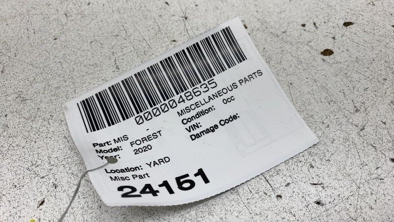 2019-2024 Subaru Forester Lower Door Window Sash Channel