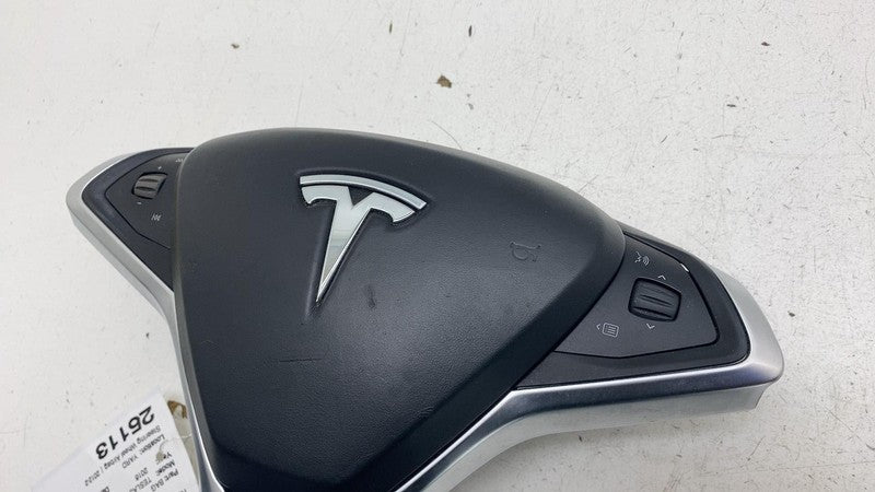 ⭕ 12-15 Model S MS Steering Wheel Airbag w/ Control Switch & Bezel 102