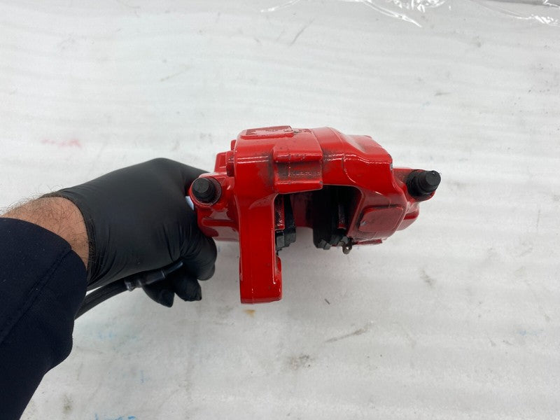 ⭕ 2016-2020 Tesla Model X Rear Driver Side Caliper Red w/ Brake Hose Line Left