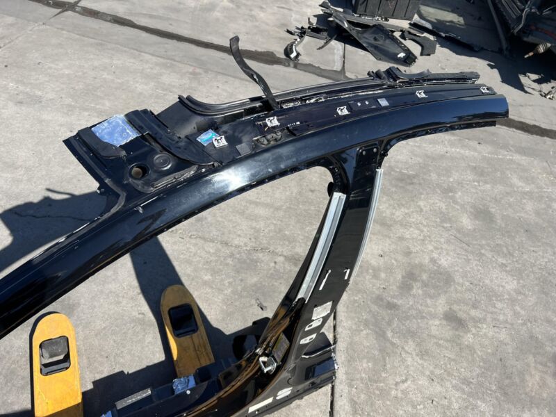 ⭕ 2012-2015 Tesla Model S Front Driver Body SIde A + B-Pillar Door Frame Left LH