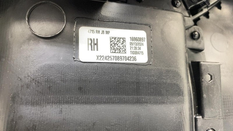 16960897 ⭕ 2025 Chevrolet Silverado 1500 Rear Right Door Panel Trim Cover Black  16960897