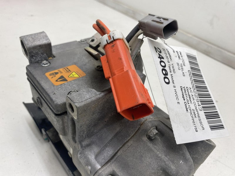 600738000C ⭕ 12-14 Tesla Model S Electric Air Conditioning A/C Compressor Pump 6007380-00-C
