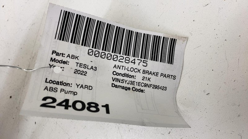 ⭕ 2017-2023 Tesla Model 3 iBooster Power Brake Booster Master Cylinder Reservoir