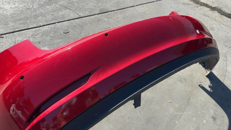 ⭕ 2017-2022 Tesla Model 3 Rear Bumper Cover w/ Park Sensor & Harness Red - PPMR