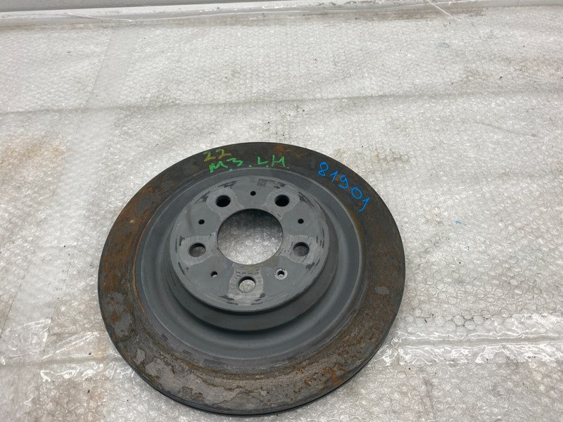 ⭕ 2017-2023 Tesla Model 3 Rear Driver Side Brake Disc Rotor Base Cast Iron Left