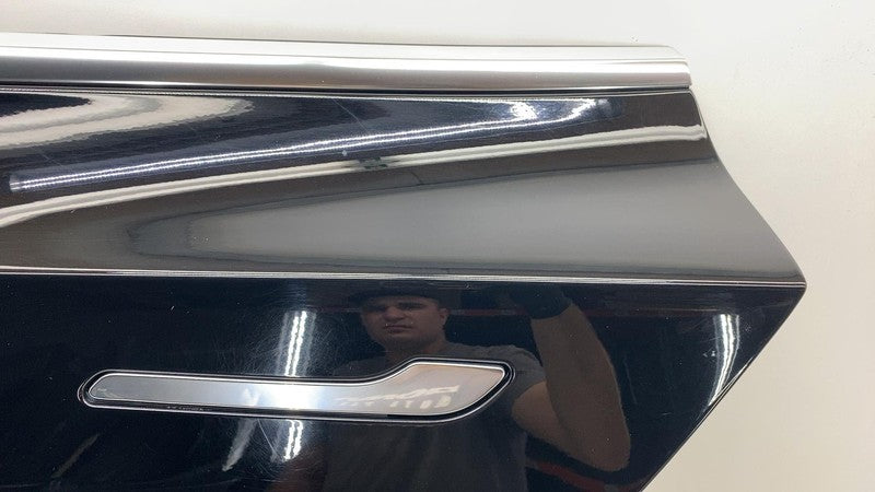 1081441-E0-C ⭕  17-20 Tesla Model 3 M3 Rear Driver Side Door Shell Panel Left LH Black PBSB
