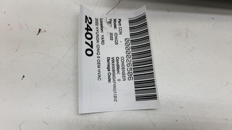 976W6GI540 ⭕ 2022 Hyundai Ioniq 5 HVAC A/C Condenser Refrigerant w/ 3 Way Valve 976W6-GI540