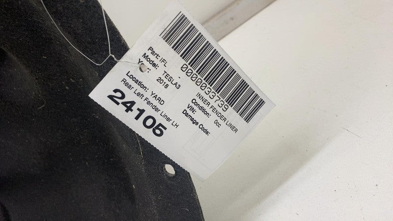 108158300B ⭕ 17-23 Model 3 Rear Left Wheel Fender Liner Splash Shield Guard LH 1081583-00-B