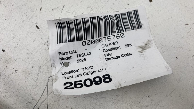 ⭕ 2024-2025 Tesla Model 3 Front Left Caliper w/ Brake Hose Line LH 134