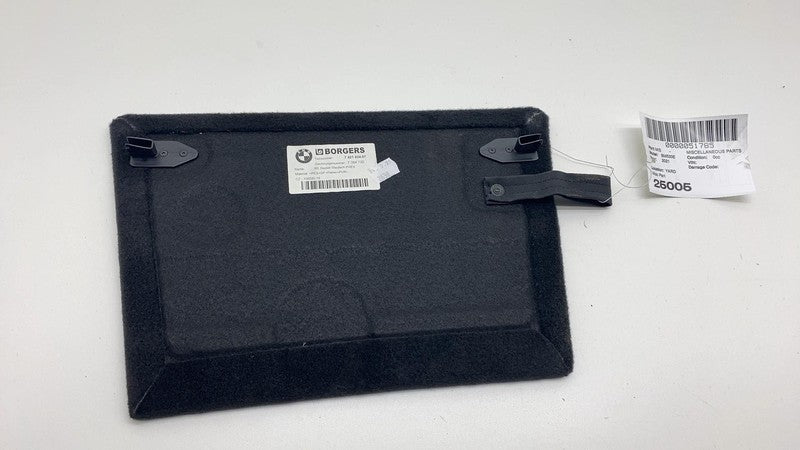 7421434 07 2018-2021 BMW 530e Passenger Side Trunk Luggage Storage Cover Trim Panel Right