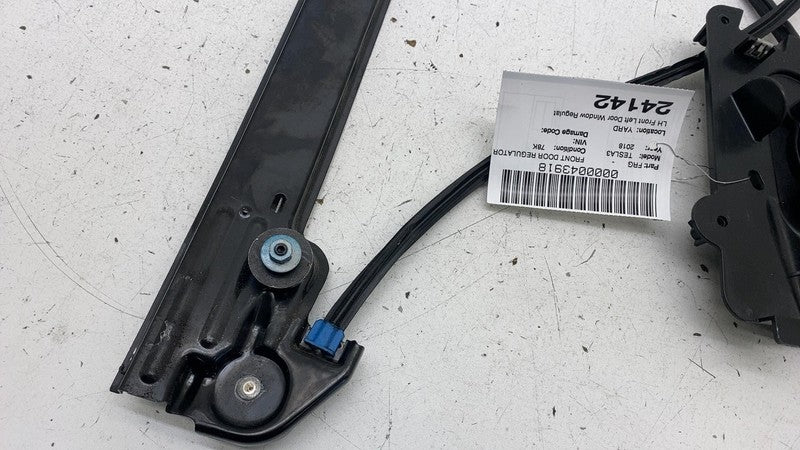 ⭕ 17-23 Model 3 Front Left Door Window Glass Regulator & Motor LH 1096