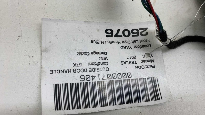 ⭕ 2016 2017 Model S Front Left Exterior Door Handle Outer Blue PPSB 10