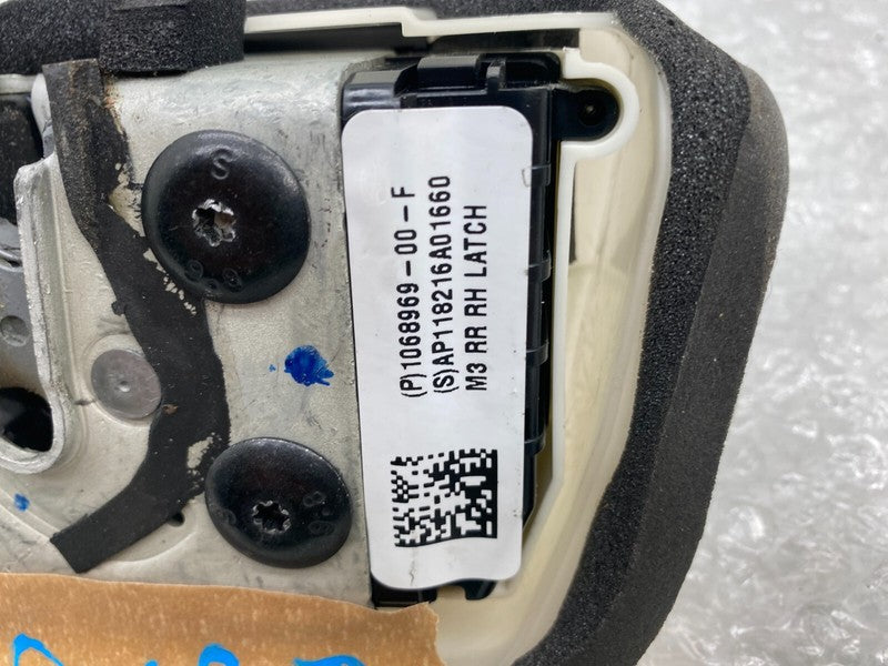 1068969 00 F ⭕ 17-23 Tesla Model 3 Rear Passenger Side Door Lock Actuator Right 1068969-00-F