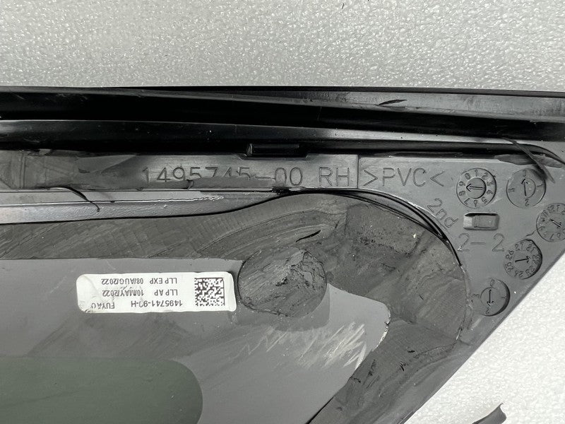 1495741-90-H 2020-2023 Tesla Model Y Rear Passenger Side Quarter Window QTR Glass Right Assy
