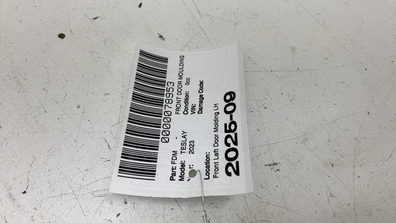 149571200D ⭕20-24 Model Y Front Passenger Door Window Outer Belt Seal Right RH 1495713-00-D