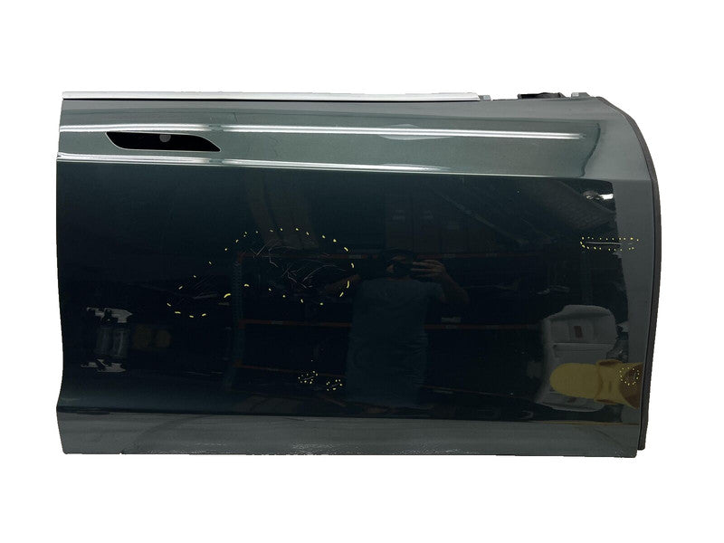 ⭕ 12-15 Tesla Model S Front Passenger Side Door Shell Panel Right Gree