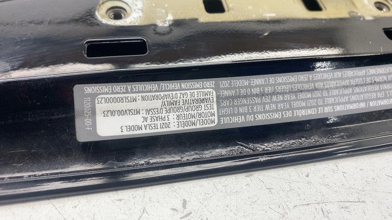 ⭕ 21-23 Model 3 Tailgate Liftgate Deck Lid Shell Panel Black PBSB 1120