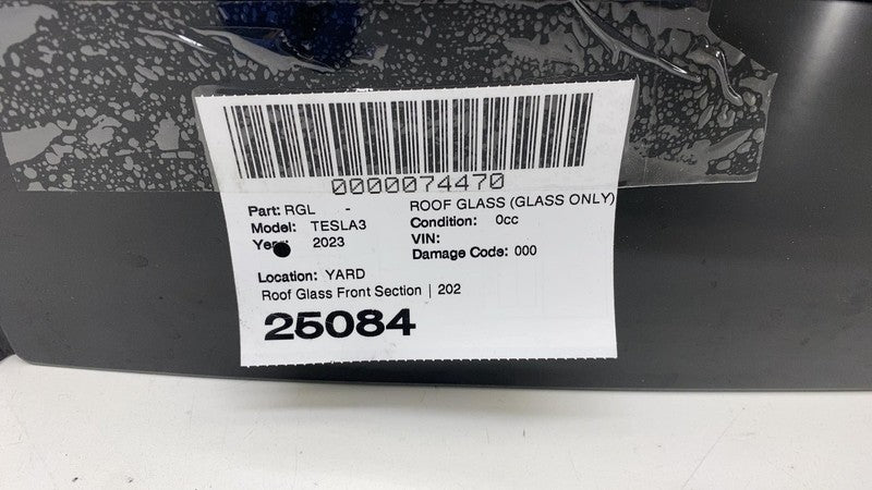⭕ 21-23 Model 3 Front Middle Panoramic Sun Moon Roof Window Glass 1587