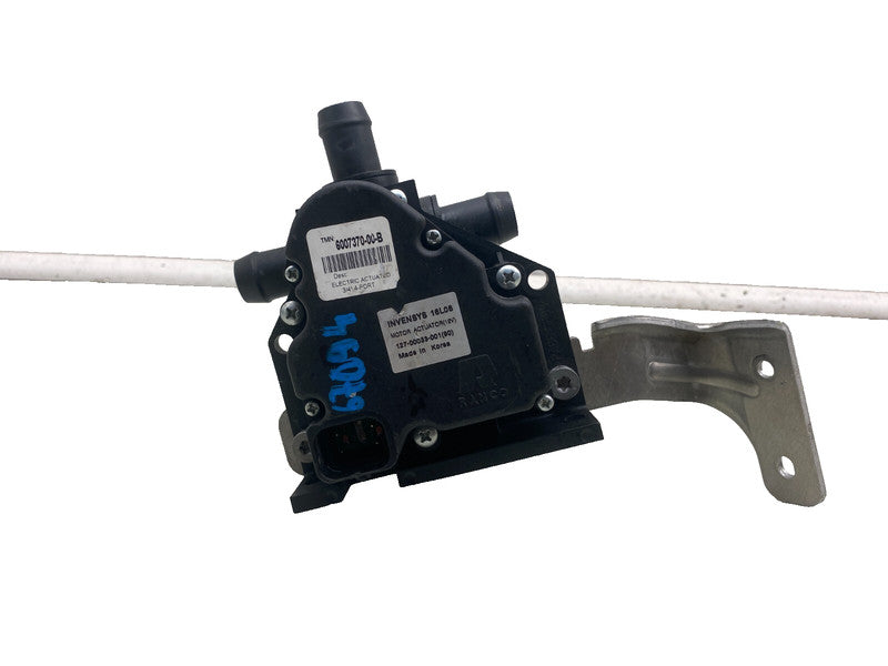 6007370 00 B 12-20 Model S Coolant Pump Cooling Valve Actuator 4-Way  w/ Bracket 6007370-00-B