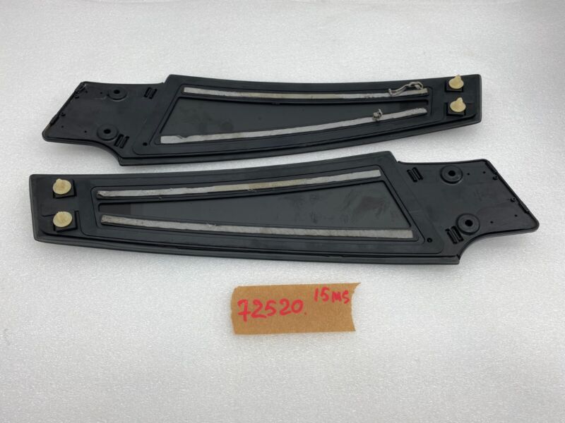 14942 ⭕ 12-15 Model S MS Left & Right B-Pillar Molding Applique Glass Trim 14942/14941