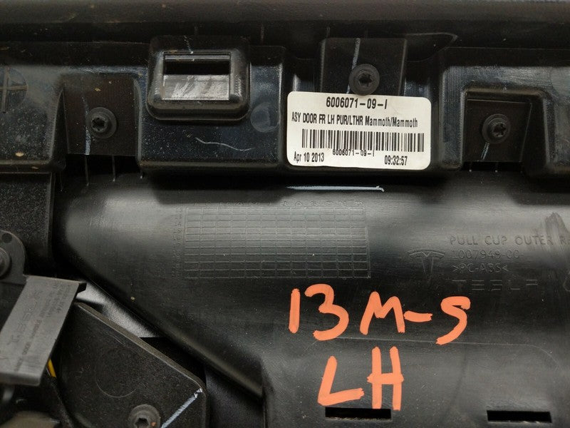 600607109I ⭕ 2012 2013 2014 2015 Tesla Model S Front Left Door Panel Trim Card 6006071-09-I