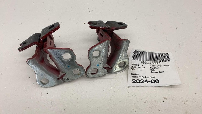 ⭕ 2017-2023 Tesla Model 3 M3 Front Passenger Side Upper & Lower Door Hinge Right