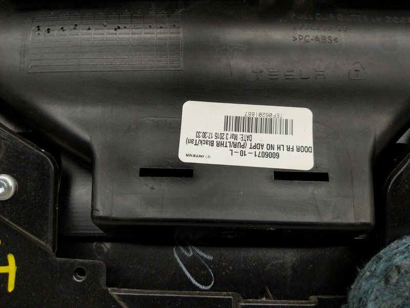 600607110L ⭕12-15 Model S Front Driver Side Interior Door Panel Trim Card Left 6006071-10-L