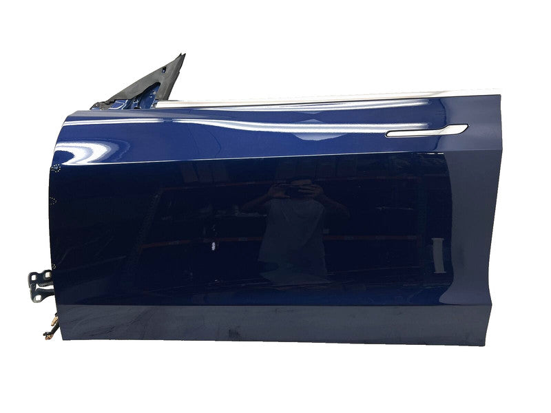 1081421-E0-C ⭕ 2017-2020 Tesla Model 3 Front Door Shell Panel Left Blue - PPSB 1081421-E0-C