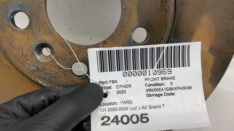 ⭕ 2022-2024 Lucid Air Grand Touring Front Left or Right Side Brake Disc Rotor