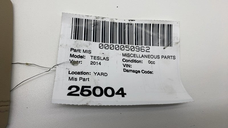 102423910B 2012-2015 Tesla Model S MS PAIR Left & Right Center Console Armrest Pad Tan Assy