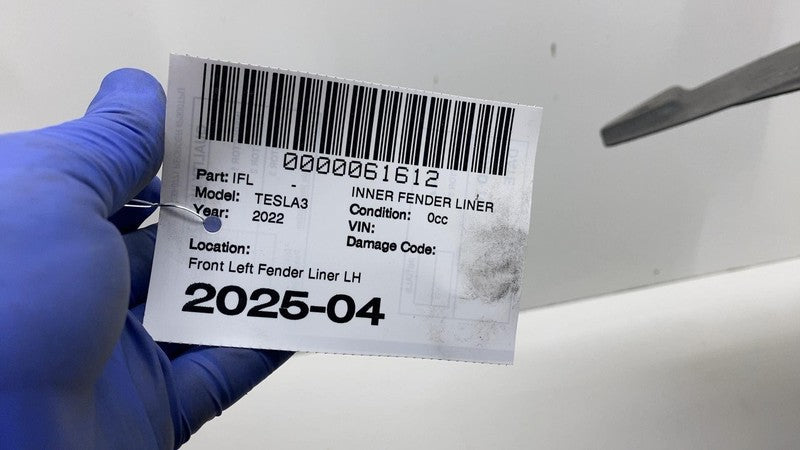 ⭕ 18-23 Model 3 Front Driver Wheel Fender Liner Splash Shield Left 108