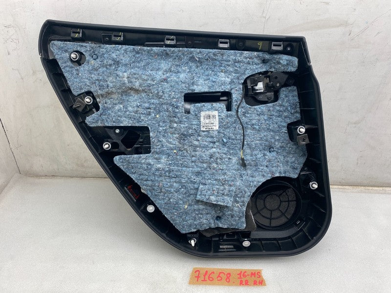 100810512L ⭕12-20 Tesla Model S Rear Passenger Side Door Panel Trim Card Right 1008105-12-L
