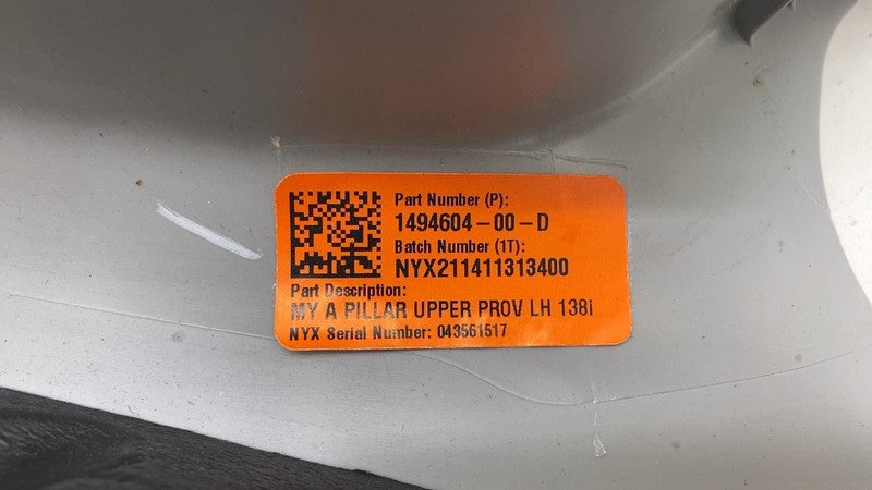 ⭕2020-2023 Tesla Model Y Front A-Pillar Upper Trim Cover Panel Left 14