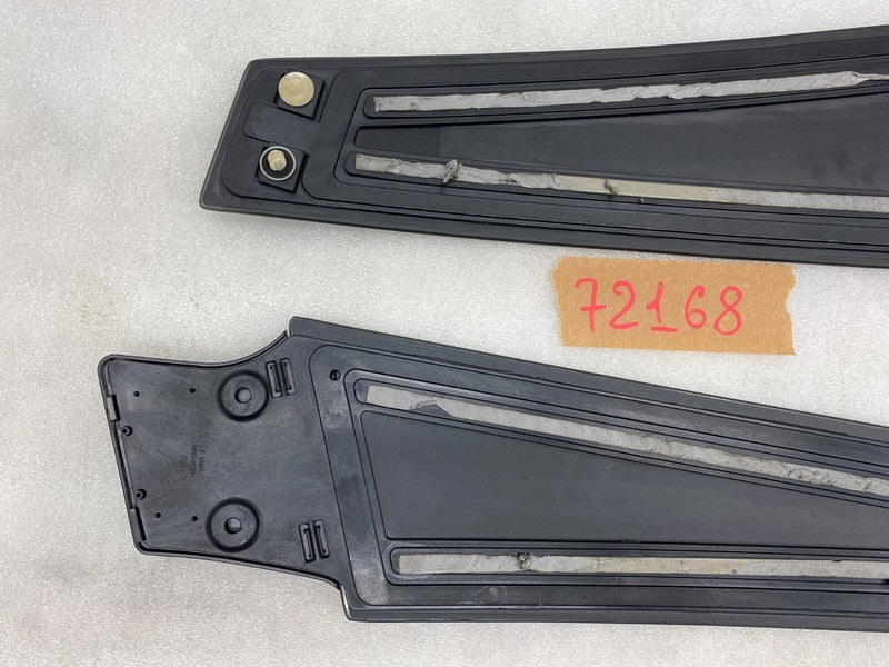 14941 ⭕ 2012-2015 Tesla Model S Left & Right Side B-Pillar Molding Applique Glass Trim