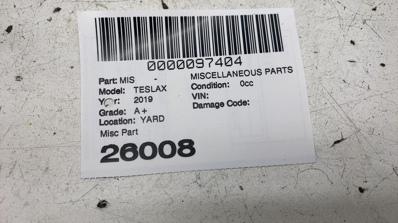 ⭕16-26 Model X SET of Rear Left & Right 2nd Row Seat Monopost Cover 10