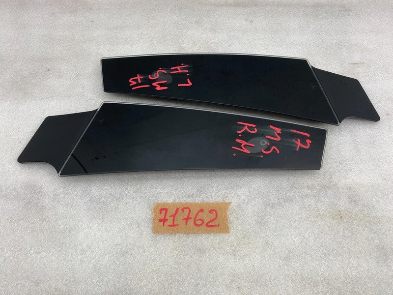 108389900B ⭕ 16-20 Tesla Model S Left & Right B-Pillar Glass Applique & Camera 1092307-00-B