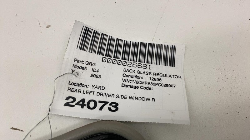 ⭕ 2023 Volkswagen ID.4 Rear Left Door Window Regulator w/ Carrier OEM 11K837402E