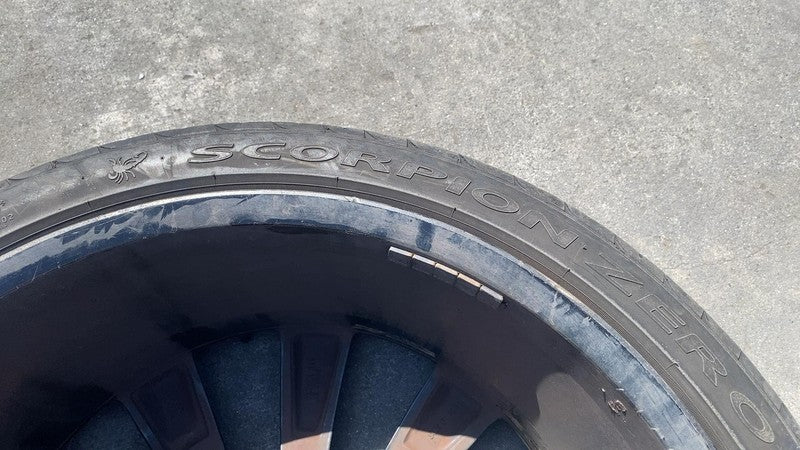 ⭕ 16-20 Model X Turbine Wheel Rim 22x9.0J +35MM w/ Tire 265/35ZR22 102