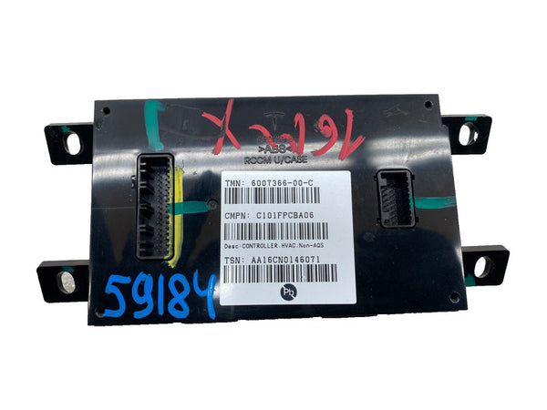 ⭕ 12-20 Model S X A/C Heater Climate Control HVAC Controller Module 6007366-00-C