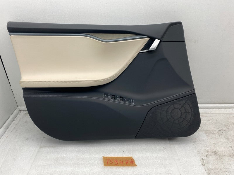 6006071 52 N ⭕12-20 Tesla Model S Front Left Interior Door Panel Trim Card Cover 6006071-52-N