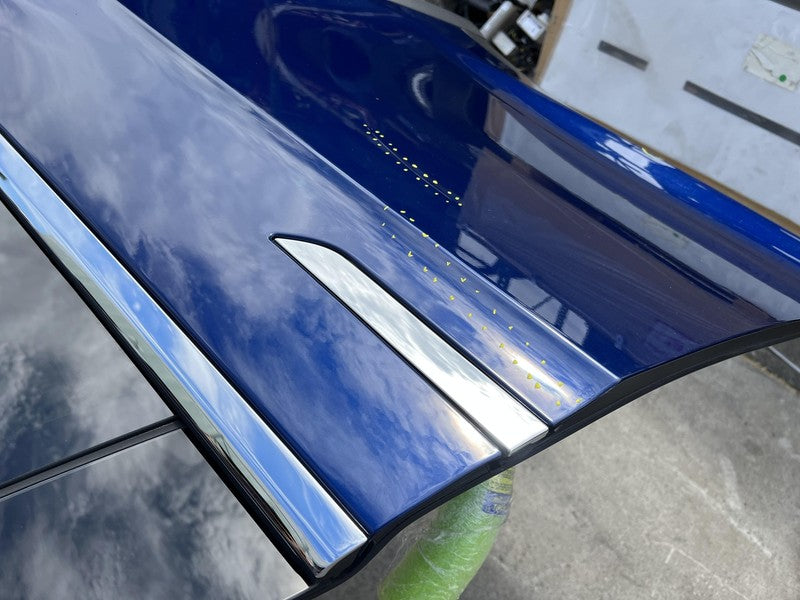 1028790-00-K ⭕ 2016-2024 Tesla Model X Rear Driver Side Falcon Door Panel Left LH Blue - PPSB