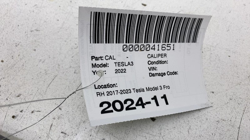 104462200E ⭕ 2017-2023 Tesla Model 3 Front Right Caliper w/ Brake Hose Line RH 1044622-00-E