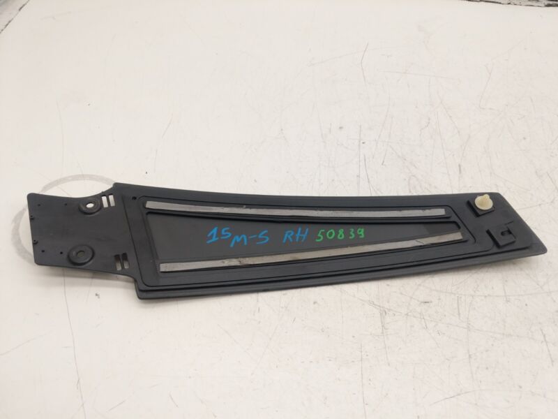 ⭕ 2012-2015 Tesla Model S Passenger Side Exterior B-Pillar Applique Glass Right
