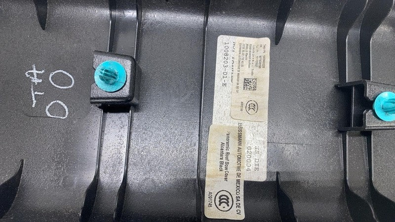 ⭕ 12-15 Model S MS Panoramic Roof Middle Bow Headliner Cover Black 100