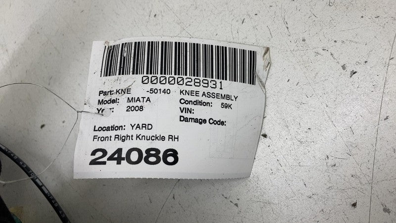 ⭕2006-2008 Mazda MX-5 Miata Front Right Side Spindle Knuckle w/ Hub As