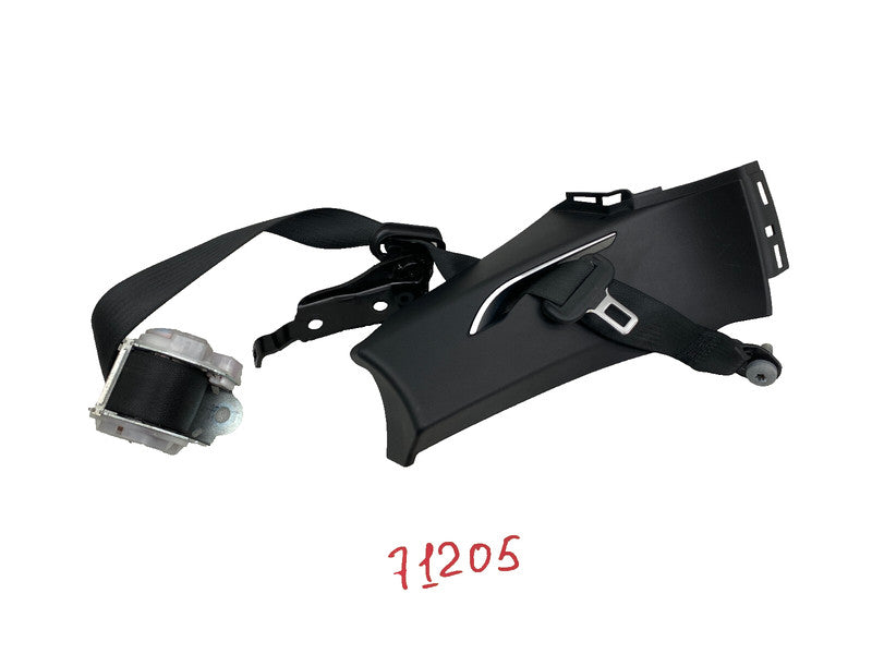 102313605D ⭕ 12-15 Model S Rear Right Seat Belt Retractor w/ Mid C-Pillar Trim 1023136-05-D